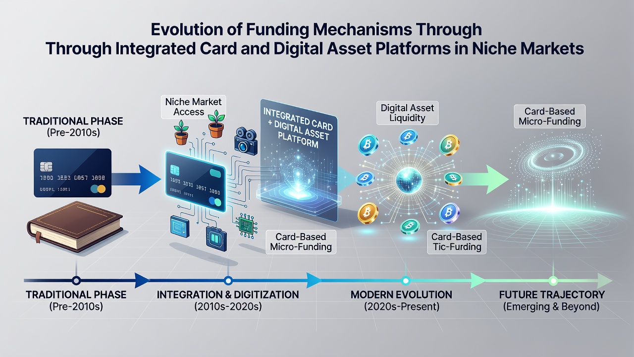 Diagram showing transaction flows between card networks and digital asset platforms