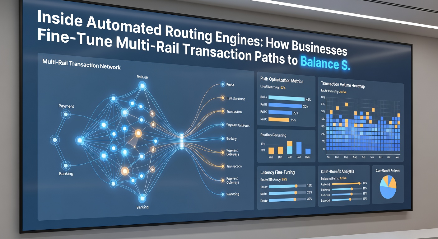Flowchart showing compliance checks integrated into automated payment routing decisions