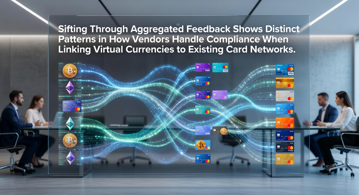 Visualization of aggregated feedback data showing compliance patterns in virtual currency and card network integrations